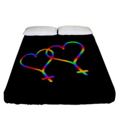Love Is Love Fitted Sheet (california King Size) by Valentinaart