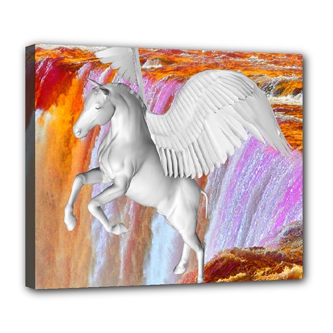 Pegasus Deluxe Canvas 24  X 20   by icarusismartdesigns
