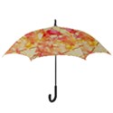 Monotype Art Pattern Leaves Colored Autumn Hook Handle Umbrellas (Large) View3
