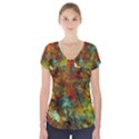 Mixed Abstract Short Sleeve Front Detail Top View1