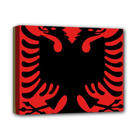 Coat Of Arms Of Albania Deluxe Canvas 14  X 11  by abbeyz71
