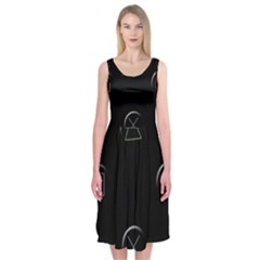 Joystick  Midi Sleeveless Dress by Valentinaart