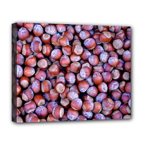 Hazelnuts Nuts Market Brown Nut Deluxe Canvas 20  X 16   by Amaryn4rt
