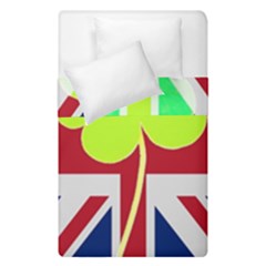 Irish British Shamrock United Kingdom Ireland Funny St  Patrick Flag Duvet Cover Double Side (single Size) by yoursparklingshop