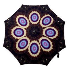Mandala Art Design Pattern Ornament Flower Floral Hook Handle Umbrellas (large) by Amaryn4rt