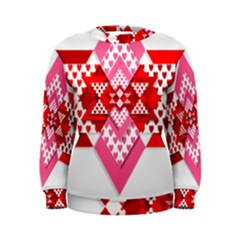 Valentine Heart Love Pattern Women s Sweatshirt by Amaryn4rt