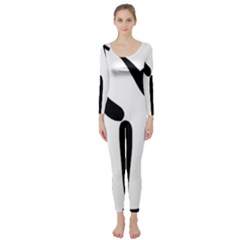 Figure Skating Pictogram Long Sleeve Catsuit by abbeyz71