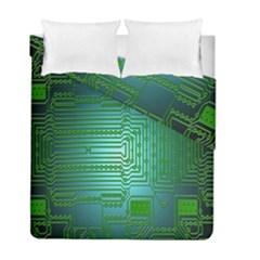 Board Conductors Circuits Duvet Cover Double Side (full/ Double Size) by Nexatart