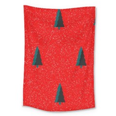 Christmas Time Fir Trees Large Tapestry by Nexatart
