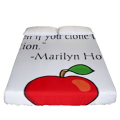 Fruit Of Education Fitted Sheet (queen Size) by athenastemple