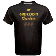Black Chocolate Is My Girlfriend Men s Cotton Tee by FunnySaying