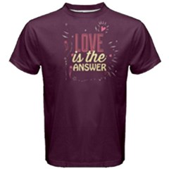 Purple Love Is In The Air Men s Cotton Tee by FunnySaying