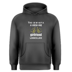Grey Awesome Girlfriend Looks Like  Men s Pullover Hoodie by FunnySaying