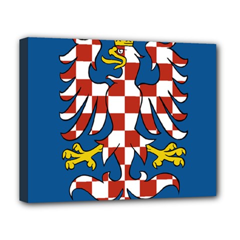 Flag Of Moravia  Deluxe Canvas 20  X 16   by abbeyz71