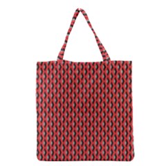 Hexagon Based Geometric Grocery Tote Bag by Alisyart