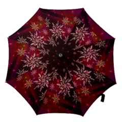 Christmas Snowflake Ice Crystal Hook Handle Umbrellas (small) by Nexatart