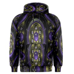 Fractal Sparkling Purple Abstract Men s Pullover Hoodie by Nexatart
