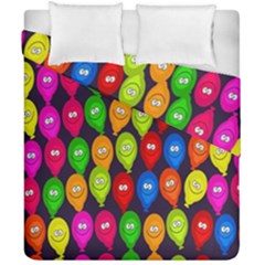 Happy Balloons Duvet Cover Double Side (california King Size) by Nexatart