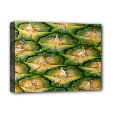 Pineapple Pattern Deluxe Canvas 16  X 12   by Nexatart