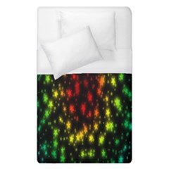 Star Christmas Curtain Abstract Duvet Cover (single Size) by Nexatart