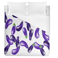 Vegetables Eggplant Purple Duvet Cover (queen Size) by Alisyart