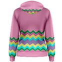 Easter Chevron Pattern Stripes Women s Pullover Hoodie View2