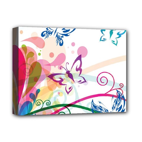 Butterfly Vector Art Deluxe Canvas 16  X 12   by Amaryn4rt