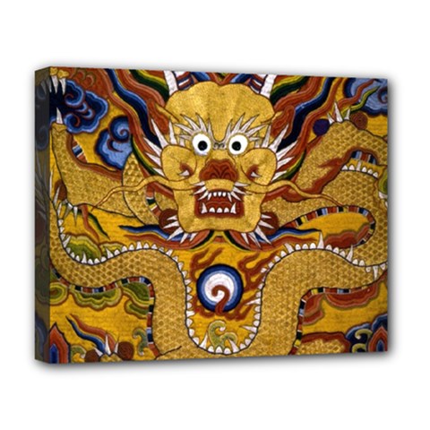 Chinese Dragon Pattern Deluxe Canvas 20  X 16   by Amaryn4rt