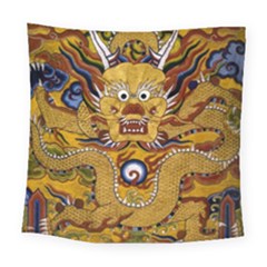 Chinese Dragon Pattern Square Tapestry (large) by Amaryn4rt