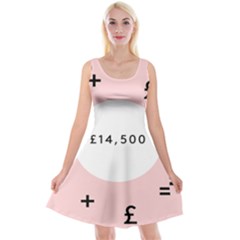 Added Less Equal With Pink White Reversible Velvet Sleeveless Dress by Alisyart