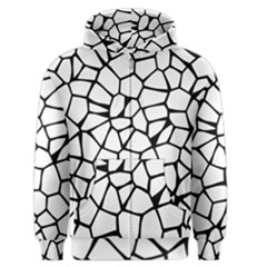 Seamless Cobblestone Texture Specular Opengameart Black White Men s Zipper Hoodie by Alisyart