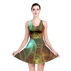 Art Shell Spirals Texture Reversible Skater Dress by Simbadda