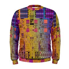 Circuit Board Pattern Lynnfield Die Men s Sweatshirt by Simbadda
