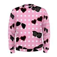 Pisunglass Tech Pink Pattern Men s Sweatshirt by Simbadda