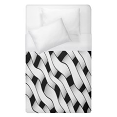 Black And White Pattern Duvet Cover (single Size) by Simbadda