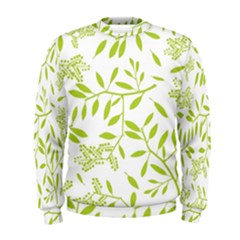 Leaves Pattern Seamless Men s Sweatshirt by Simbadda