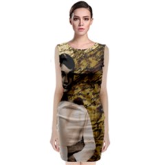 Audrey Hepburn Sleeveless Velvet Midi Dress by Valentinaart