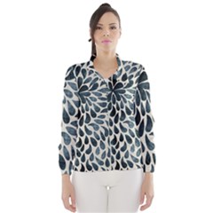 Abstract Flower Petals Floral Wind Breaker (women) by Simbadda