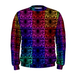 Rainbow Grid Form Abstract Men s Sweatshirt by Simbadda
