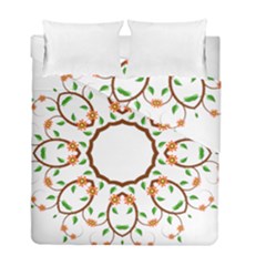 Frame Floral Tree Flower Leaf Star Circle Duvet Cover Double Side (full/ Double Size) by Alisyart