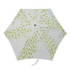 Leaves Leaf Green Fly Landing Mini Folding Umbrellas by Alisyart