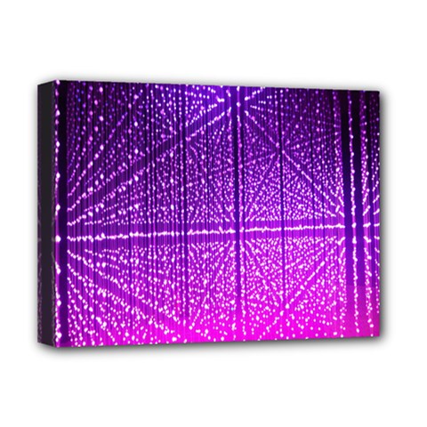 Pattern Light Color Structure Deluxe Canvas 16  X 12   by Simbadda