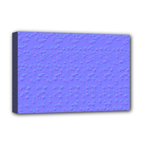 Ripples Blue Space Deluxe Canvas 18  X 12   by Alisyart