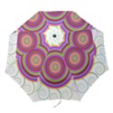 Abstract Spiral Circle Rainbow Color Folding Umbrellas View1