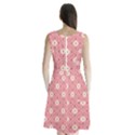 Pink Flower Floral Sleeveless Chiffon Waist Tie Dress View2