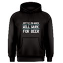 Black office manager will work for beer Men s Pullover Hoodie View1