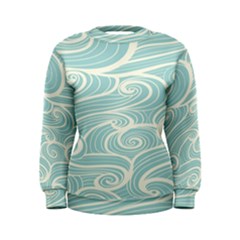 Blue Waves Women s Sweatshirt by Alisyart