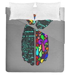 Emotional Rational Brain Duvet Cover Double Side (queen Size) by Alisyart