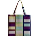 Maximum Color Rainbow Brown Blue Purple Grey Plaid Flag Zipper Grocery Tote Bag View1