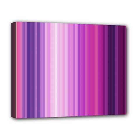 Pink Vertical Color Rainbow Purple Red Pink Line Deluxe Canvas 20  X 16   by Alisyart